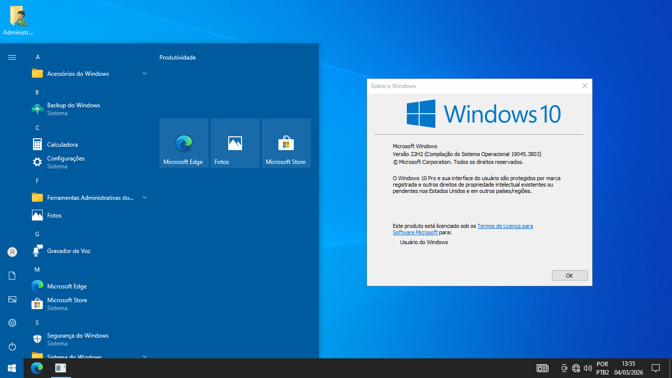 informações da .iso